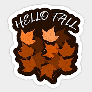 Hello fall Sticker